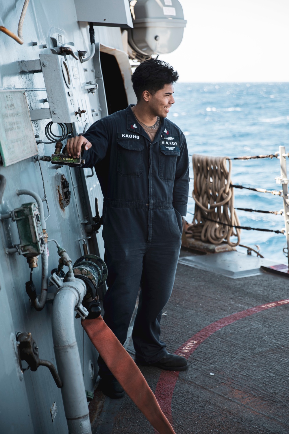 USS McFaul Conducts a Fresh Water Wash-down