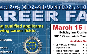 NAVFAC Mid-Atlantic to host Engineering, Construction &amp; Designer Career Fair to Recruit, Hire Qualified Applicants