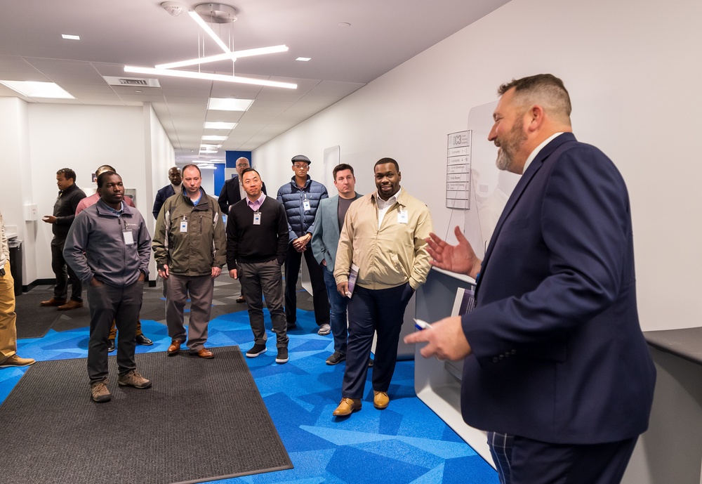 844th Communications Squadron Executive Director Kris Johnson Visits the Cyber Training Academy