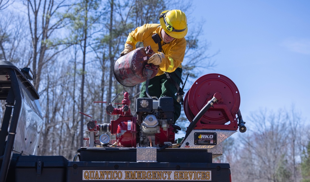 Quantico Fire &amp; Emergency Services and Natural Resources Environmental Affairs conduct controlled burns at Marine Corps Base Quantico