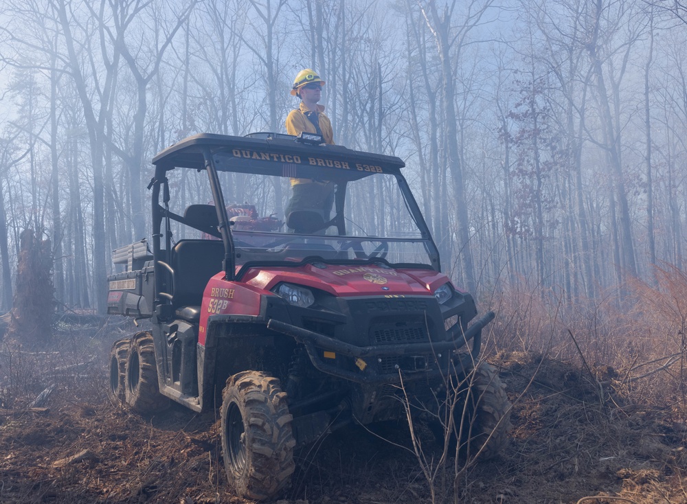 Quantico Fire &amp; Emergency Services and Natural Resources Environmental Affairs conduct controlled burns at Marine Corps Base Quantico