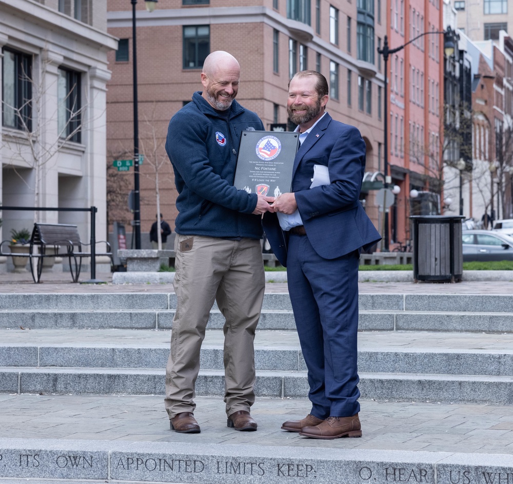 The United States War Dog Association hosts a K-9 Veterans Day Celebration Ceremony