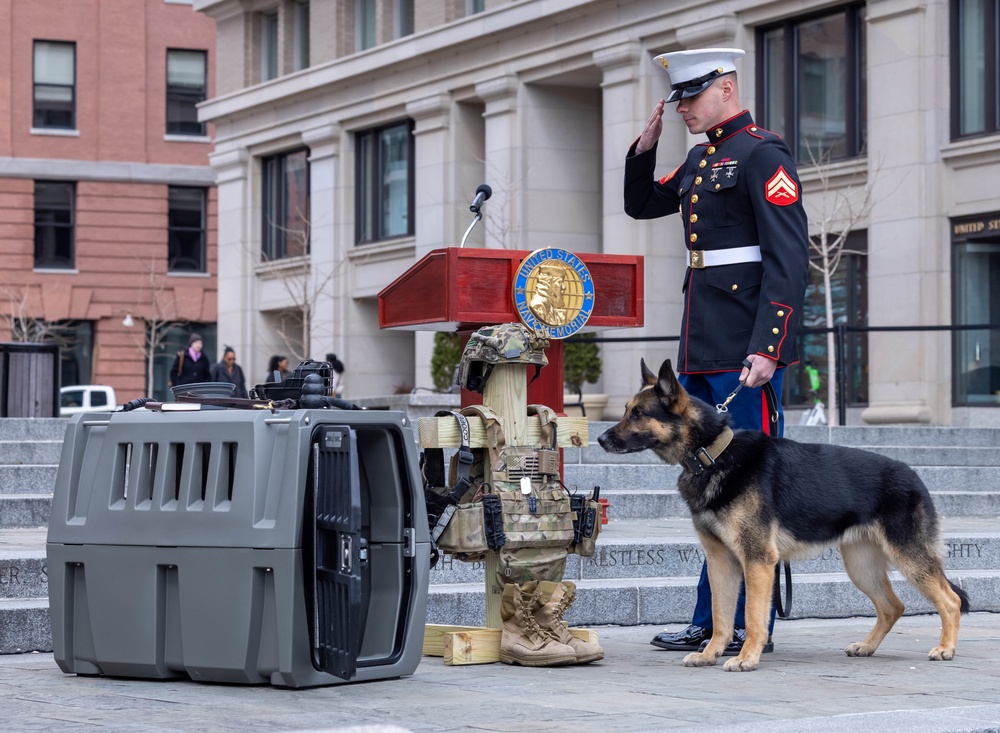 The United States War Dog Association hosts a K-9 Veterans Day Celebration Ceremony