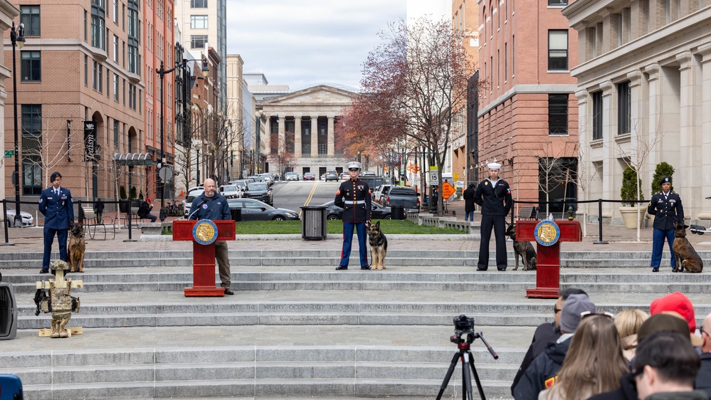 The United States War Dog Association hosts a K-9 Veterans Day Celebration Ceremony