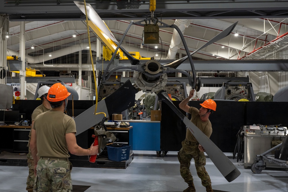 1 SOMXS Airmen perform maintenance on MC-130H