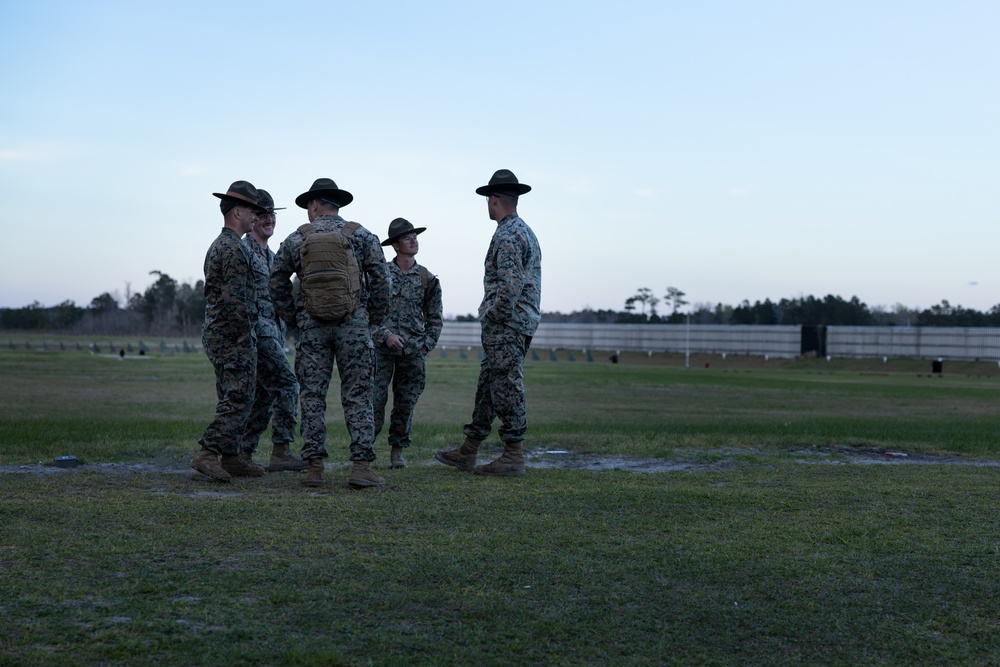 Marines Corps Marksmanship Competition East – Day Six / Night Time Live Fire Drills