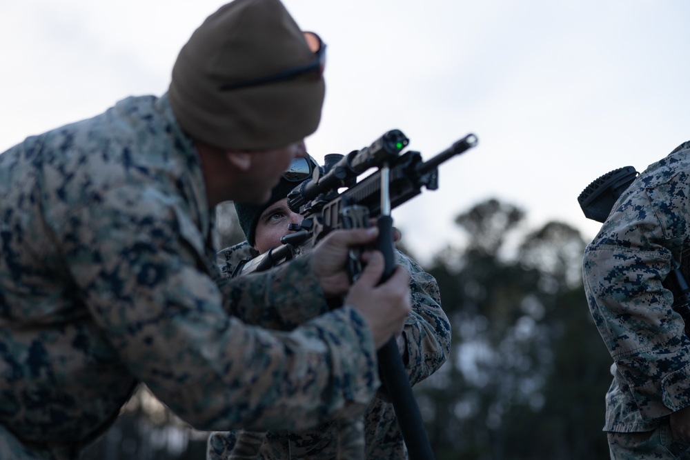 Marines Corps Marksmanship Competition East – Day Six / Night Time Live Fire Drills