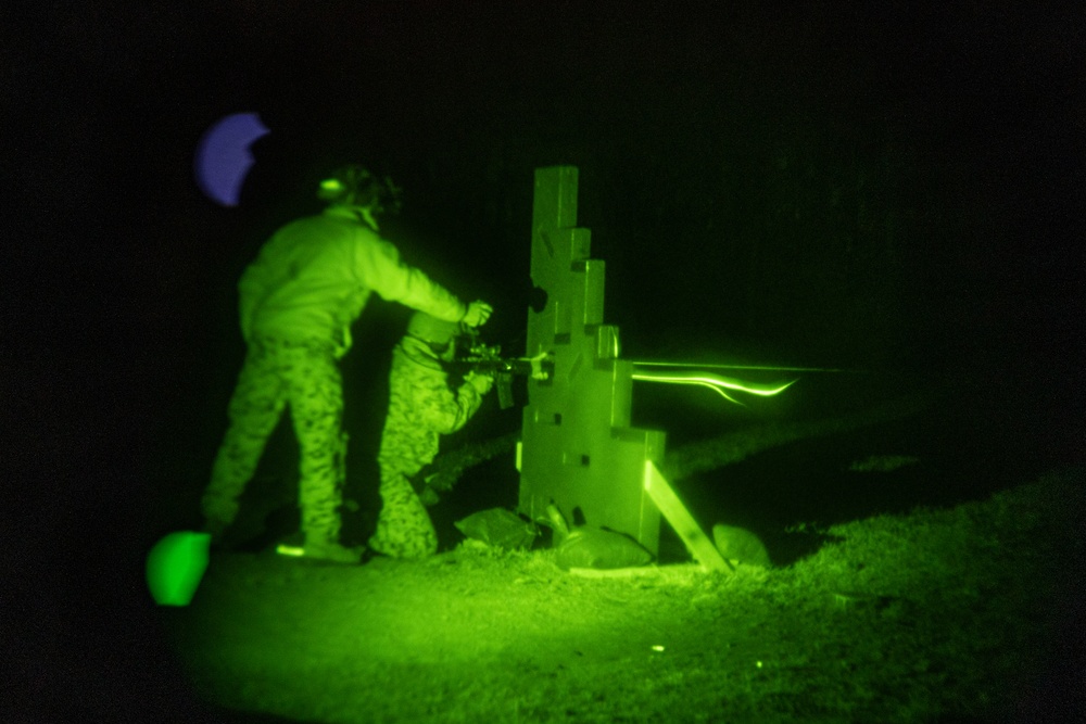 Marines Corps Marksmanship Competition East – Day Six / Night Time Live Fire Drills