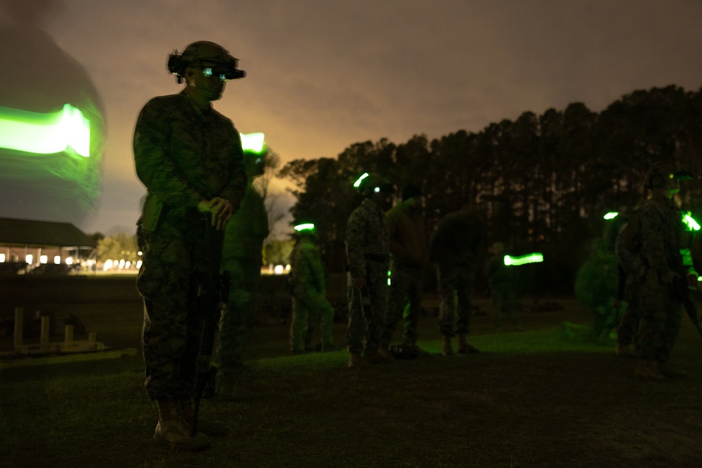 Marines Corps Marksmanship Competition East – Day Six / Night Time Live Fire Drills