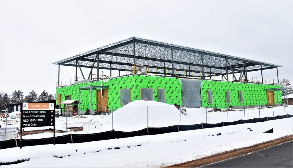 March 2023 construction operations of $11.96 million transient training brigade headquarters at Fort McCoy