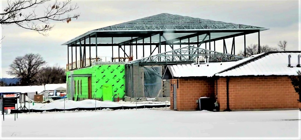 March 2023 construction operations of $11.96 million transient training brigade headquarters at Fort McCoy