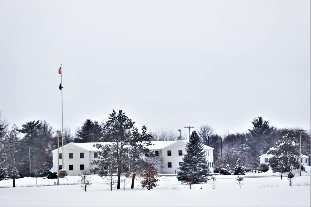 American Flag and Fort McCoy