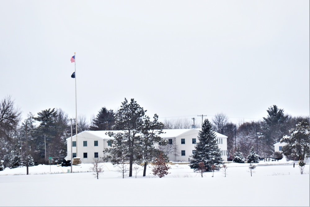 American Flag and Fort McCoy