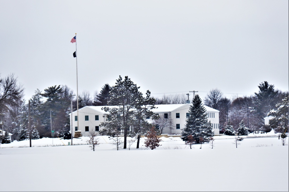 American Flag and Fort McCoy