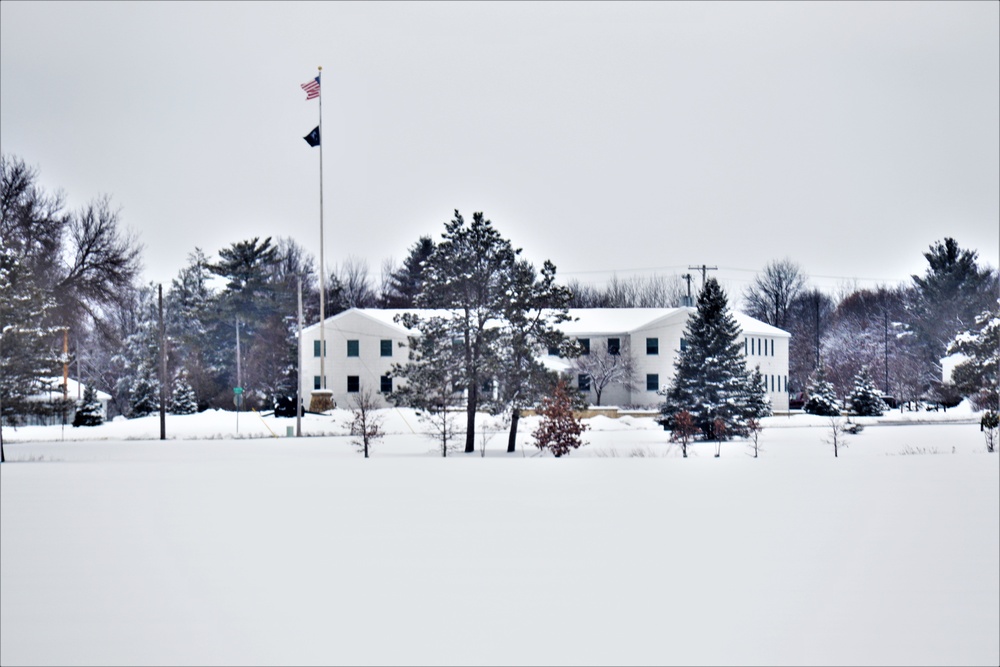 American Flag and Fort McCoy