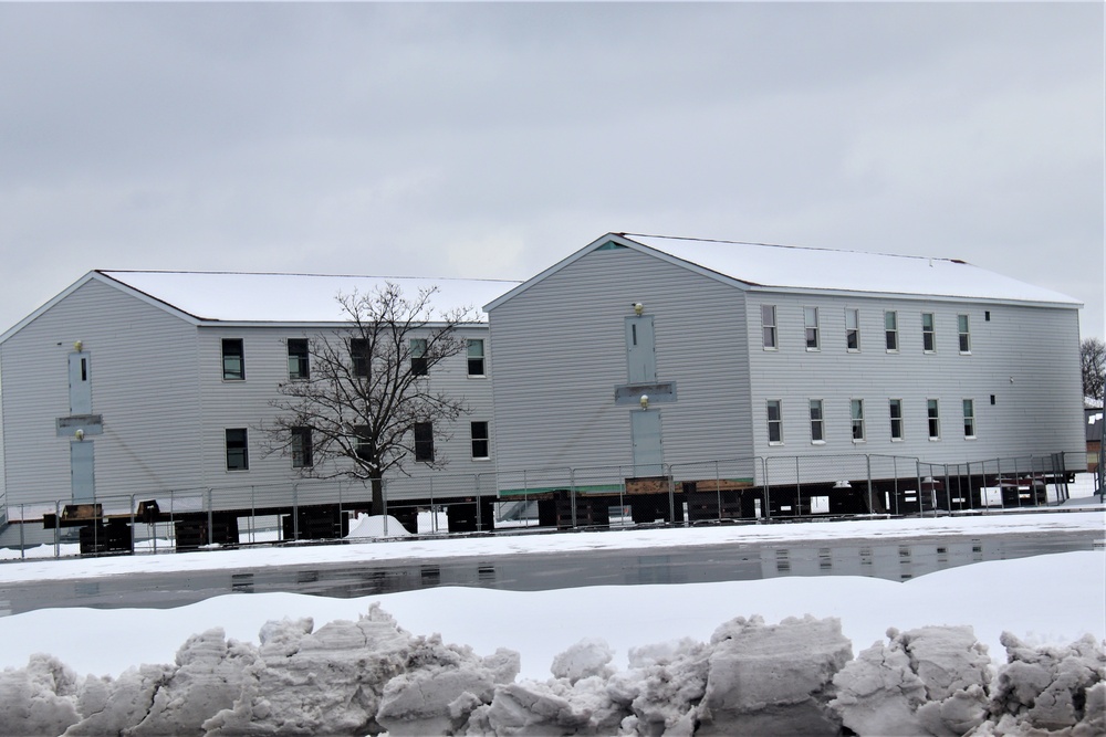 Contractor moves first two World War II-era barracks at Fort McCoy