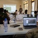 Members from a multinational force plan operations