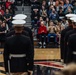 100-Year Old Marine Corps Veteran watches The Silent Drill Platoon