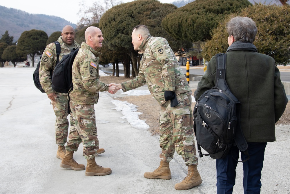 IMCOM Commander &amp; Command Sgt. Maj. Visit Camp Casey