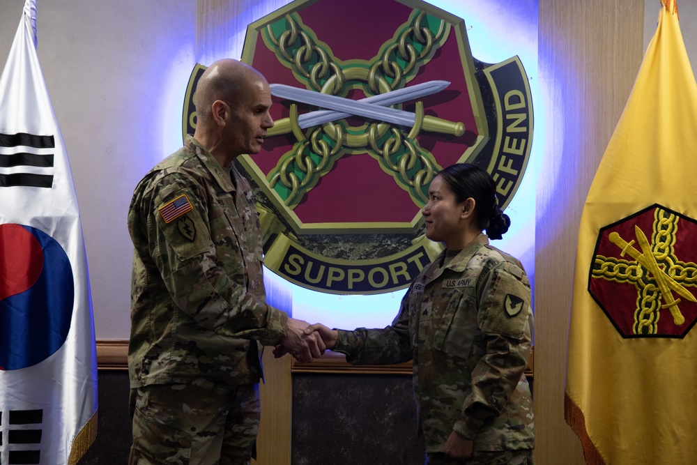 IMCOM Commander &amp; Command Sgt. Maj. Visit Camp Casey