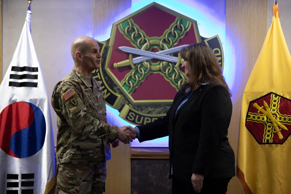 IMCOM Commander &amp; Command Sgt. Maj. Visit Camp Casey