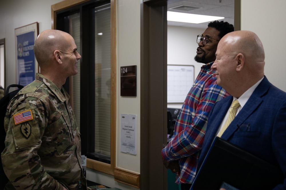 IMCOM Commander &amp; Command Sgt. Maj. Visit Camp Casey