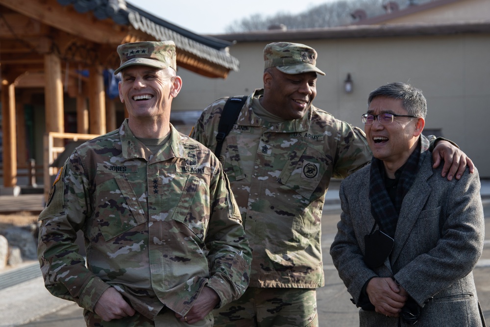 IMCOM Commander &amp; Command Sgt. Maj. Visit Camp Casey