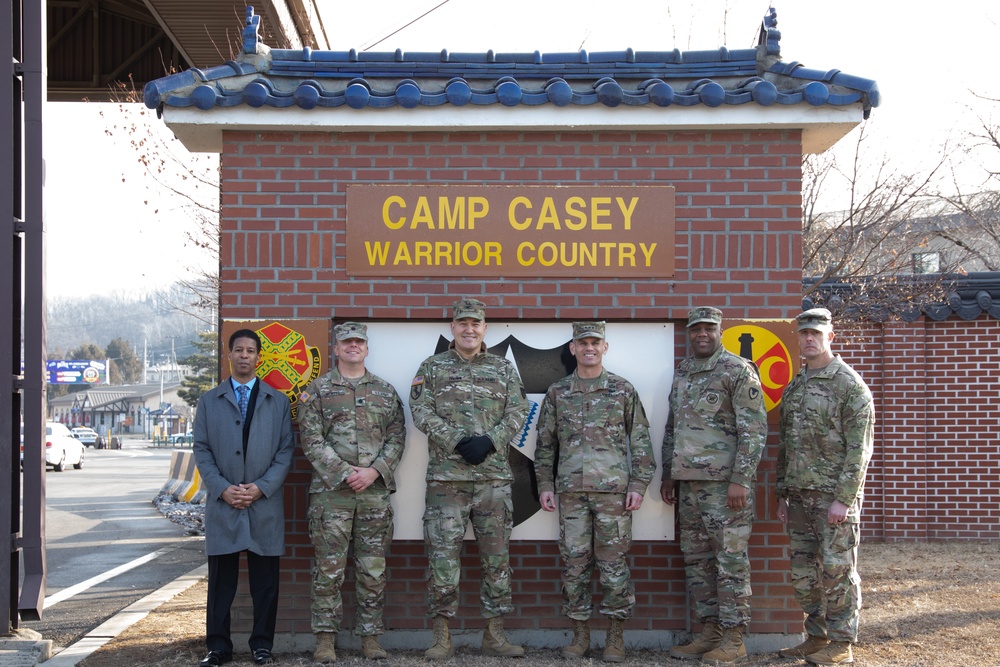 IMCOM Commander &amp; Command Sgt. Maj. Visit Camp Casey