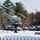 February 2023 snow scenes at Fort McCoy's Equipment Park