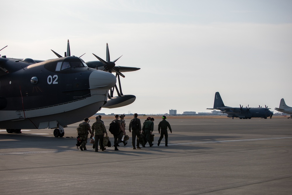 US Air Force, Japan Maritime Self-Defense Force fly together