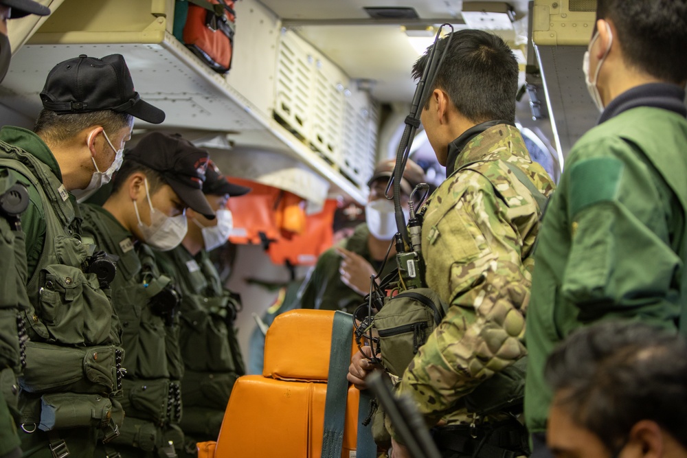 US Air Force, Japan Maritime Self-Defense Force fly together