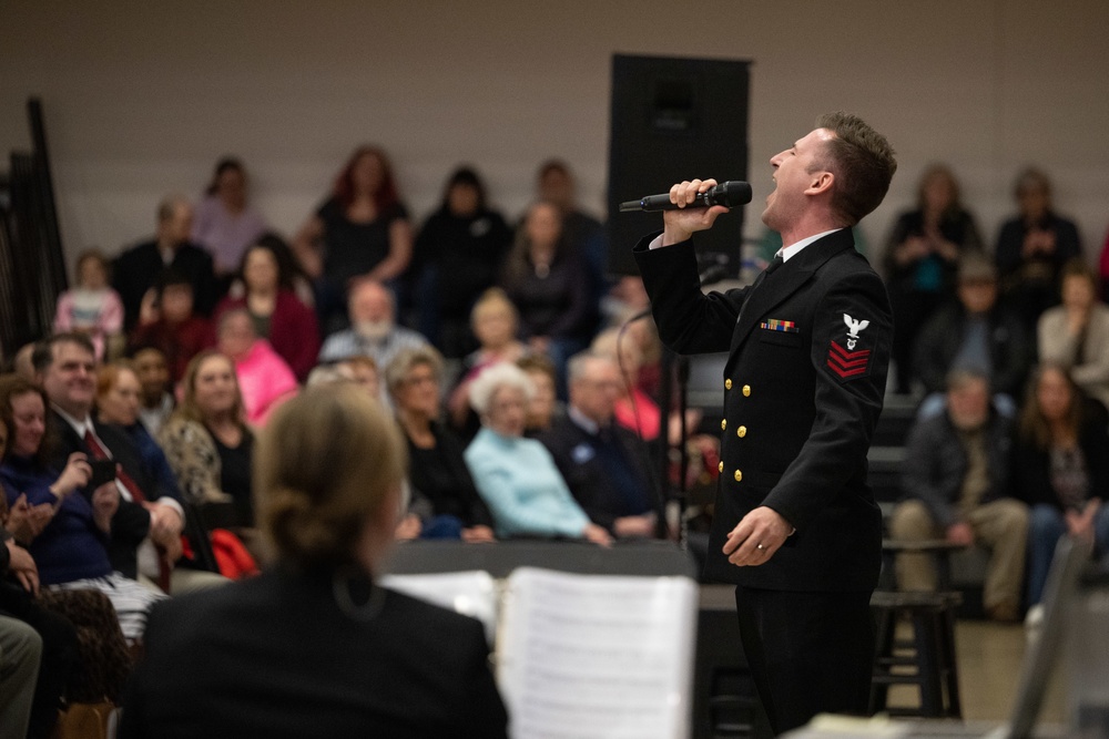 U.S. Navy Band Sea Chanters perform in Clackamas