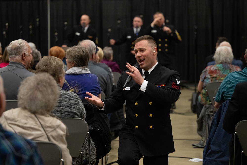 U.S. Navy Band Sea Chanters perform in Clackamas