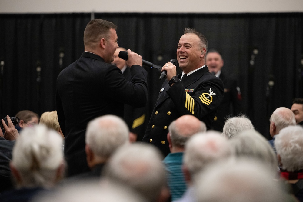 U.S. Navy Band Sea Chanters perform in Clackamas