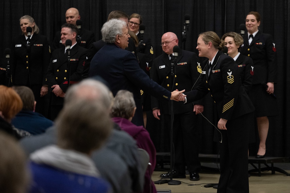 U.S. Navy Band Sea Chanters perform in Clackamas