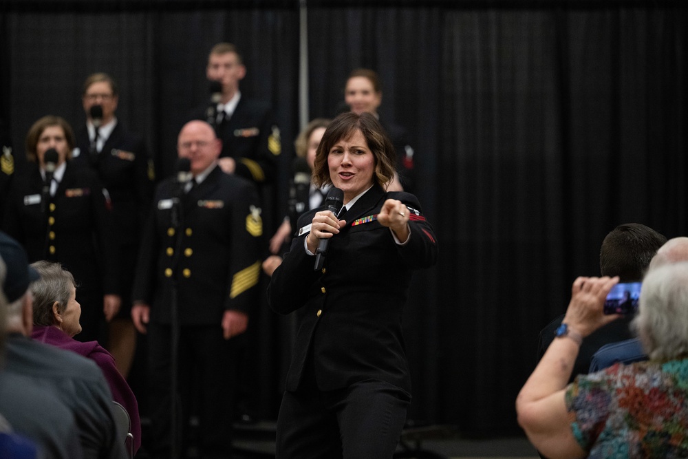 U.S. Navy Band Sea Chanters perform in Clackamas