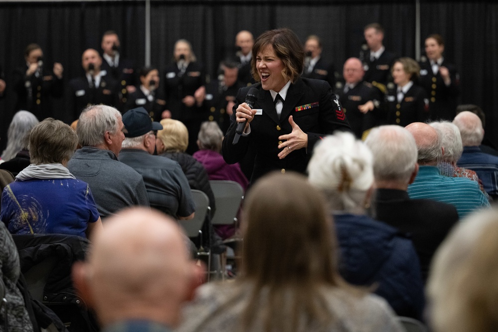 U.S. Navy Band Sea Chanters perform in Clackamas