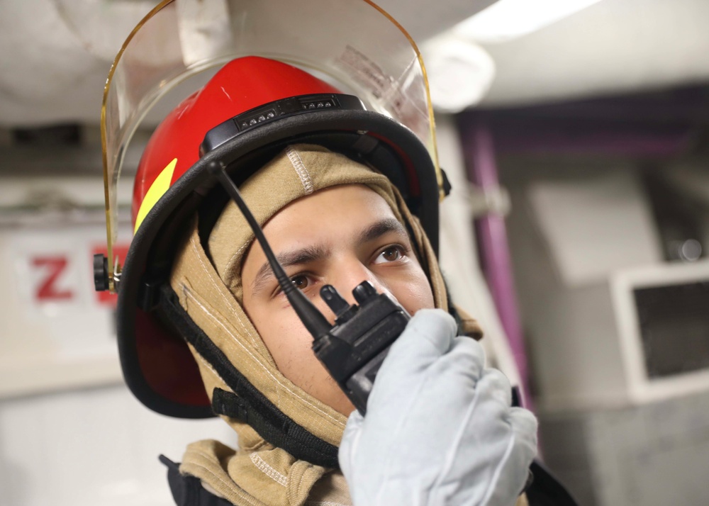 USS Milius (DDG 69) Conducts Emergency Response Drill
