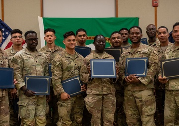 15 Task Force Wolfhound Soldiers became U.S. citizens during naturalization ceremony in Djibouti