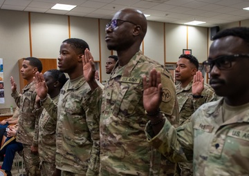 15 Task Force Wolfhound Soldiers became U.S. citizens during naturalization ceremony in Djibouti