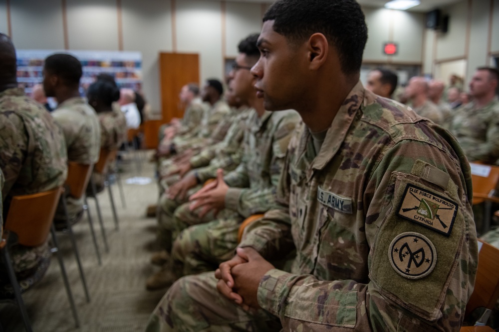 15 Task Force Wolfhound Soldiers became U.S. citizens during naturalization ceremony in Djibouti