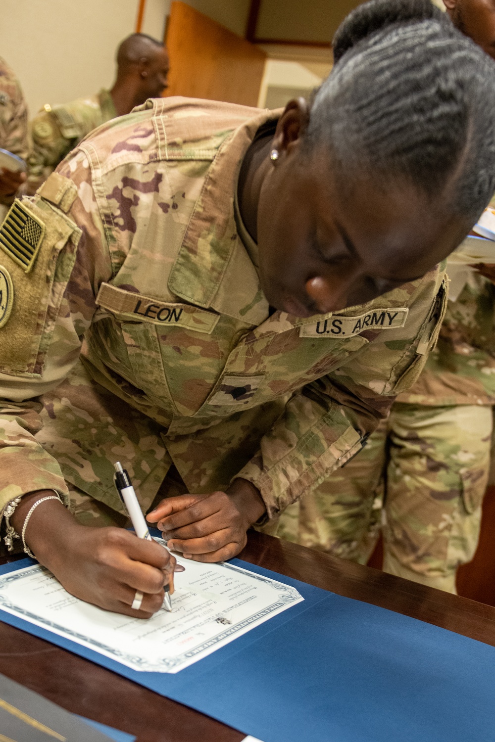 15 Task Force Wolfhound Soldiers became U.S. citizens during naturalization ceremony in Djibouti