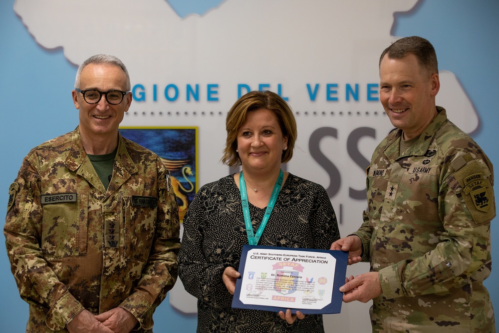 SETAF-AF shows appreciation for local Italian medical director
