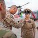 Command Senior Enlisted Leader, Camp Lemonnier, Djibouti, Lindsey Carroll promoted to Master Chief Petty Officer on International Women Day, March 8.