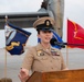 Command Senior Enlisted Leader, Camp Lemonnier, Djibouti, Lindsey Carroll promoted to Master Chief Petty Officer on International Women Day, March 8.