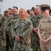 Command Senior Enlisted Leader, Camp Lemonnier, Djibouti, Lindsey Carroll promoted to Master Chief Petty Officer on International Women Day, March 8.
