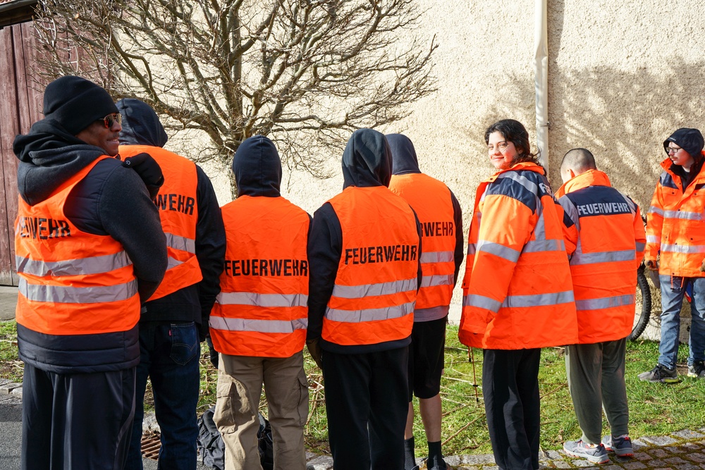 Rotational Soldiers partner with Illesheim fire department, volunteers for annual community clean-up