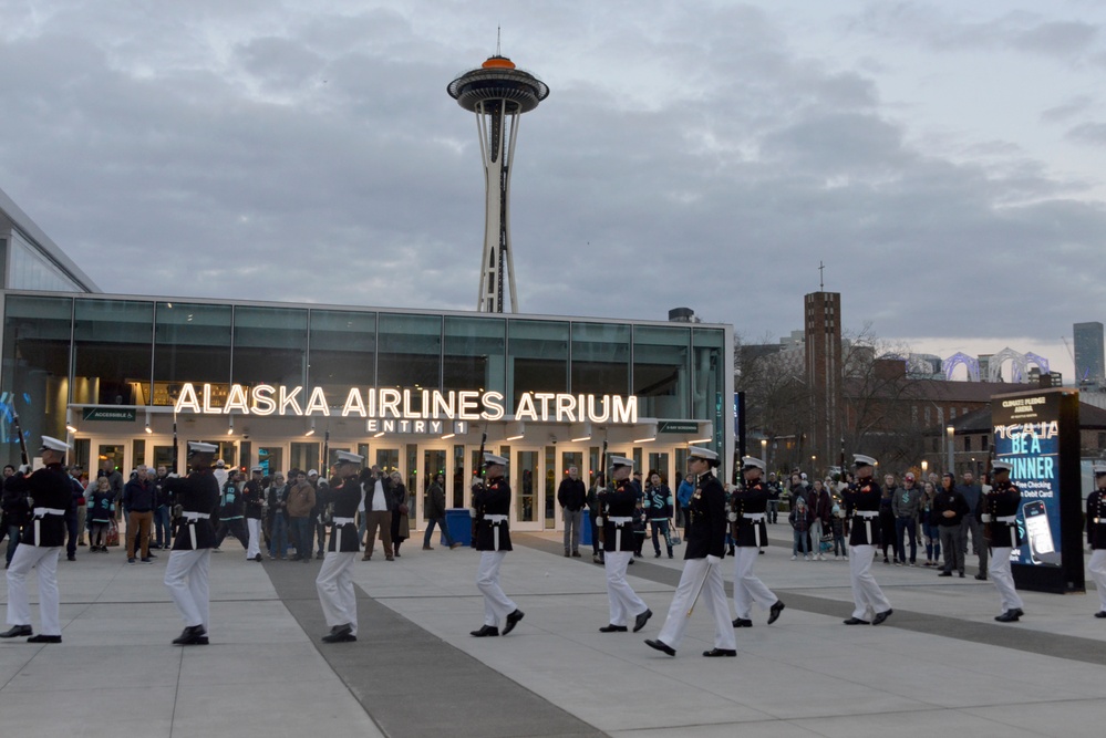 Battle Color Detachment Performs in Seattle