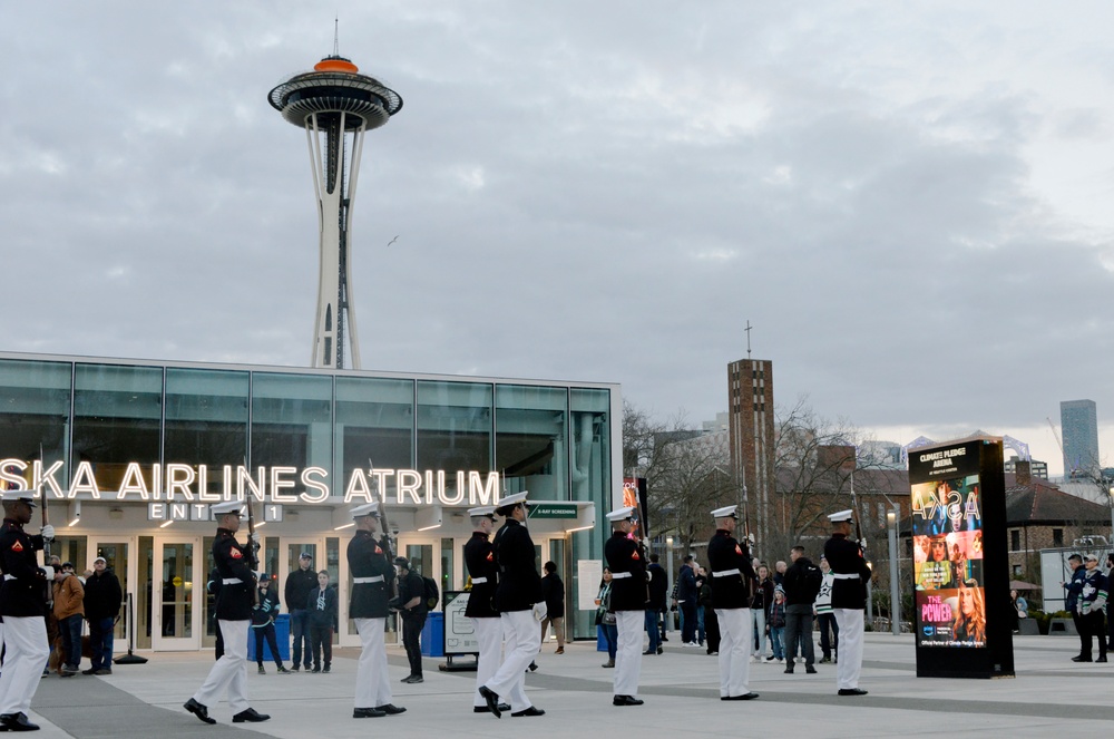 Battle Color Detachment Performs in Seattle