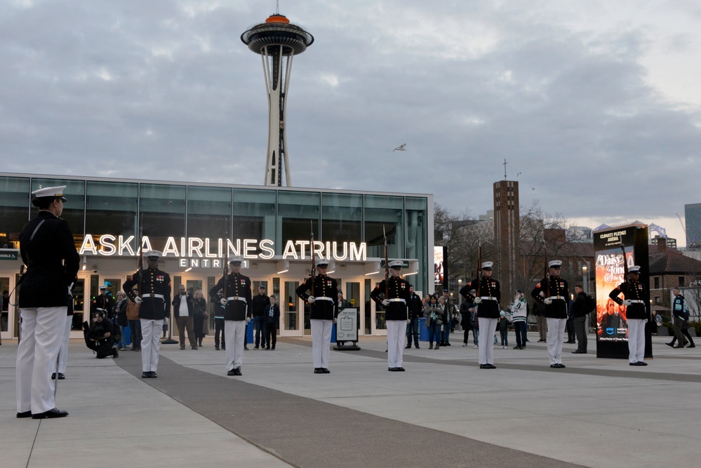 Battle Color Detachment Performs in Seattle